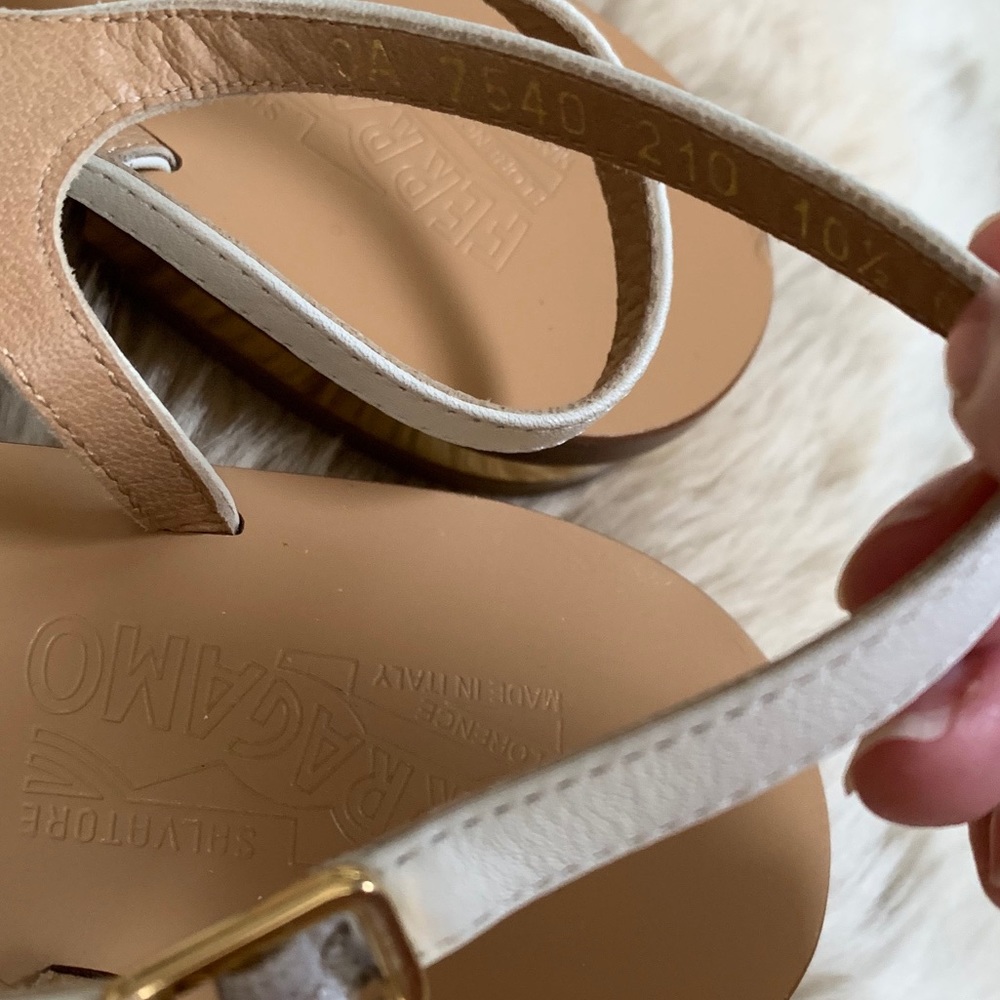 🆕🔥FERRAGAMO Gancino Sexy Strappy Leather Sandals - Picture 6 of 8